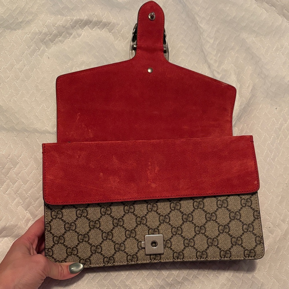 Gucci Dionysus Beige and Red Shoulder Bag - Picture 2 of 6